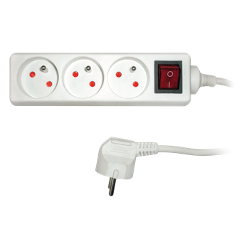 SPC - 3 Outlets with switch Подовжувальний кабель живлення